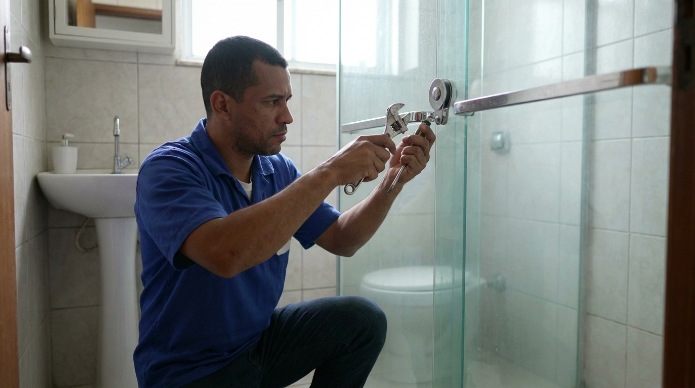 Manutenção e reparo de box de vidro perto de mim em Bauru‑SP
